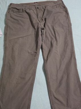 Men's Ridgecut UtilityStraight-Leg Pants - Olive Green/Brown